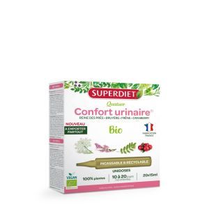 Superdiet Quatuor Confort urinaire BIO - 20 unidoses de 15 ml