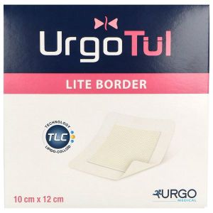 URGOTUL LITE BORDER Pansement absorbant lipido-colloïde extra mince adhésif, 10 cm x 12 cm (ref. 552175), bt 10
