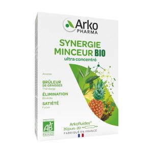 Arkofluide Synergie Minceur Bio Liquide Amp 10 Ml 20