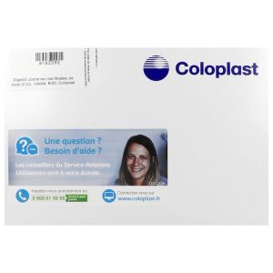 ALTERNA PLUS SYSTEME 2 PIECES VIDABLE Poche Maxi ouverte vidable, avec clamp intégré, système 2 pièces, opaque, prédécoupé, diamètre 50 mm, bt 30