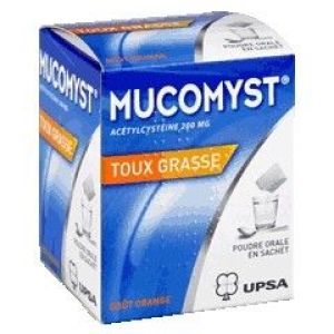 MUCOMYST 200 mg poudre orale en sachet B/18