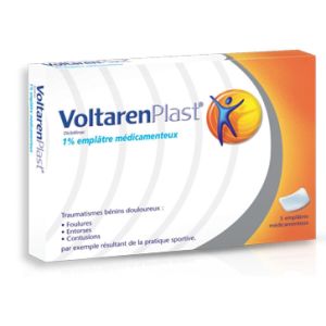 VOLTARENPLAST 1% emplâtre médicamenteux B/5