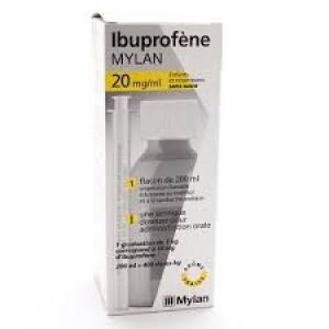 Ibuprofene Mylan 20 Mg/Ml Enfant Et Nourrisson Sans Sucre Suspension Buvable Edulcoree Au Maltitol Et A La Saccharine Sodique 200 Ml En Flacon Avec Se