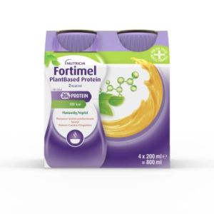 FORTIMEL PLANTBASED PROTEIN 2 KCAL DADFMS, saveur potiron - carotte - gingembre, 200 ml x 4