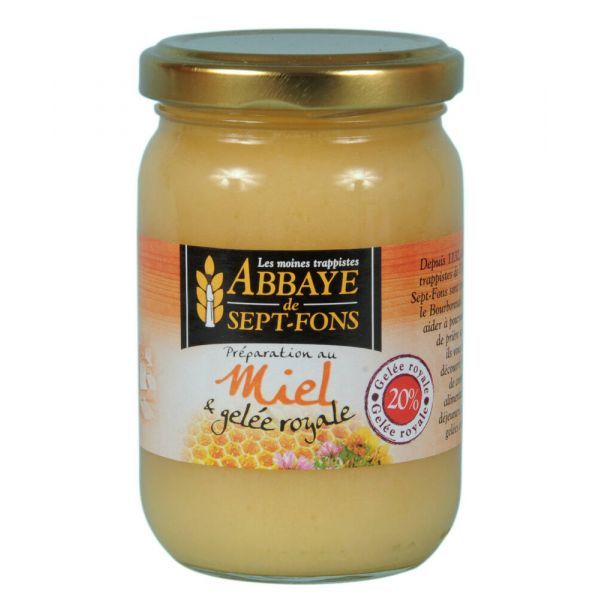 Abbaye de Sept-Fons Miel + Gelée Royale 20 % - 250 g