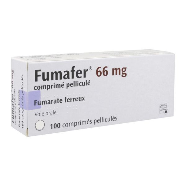FUMAFER Comprimé pelliculé 66 mg, boîte 100