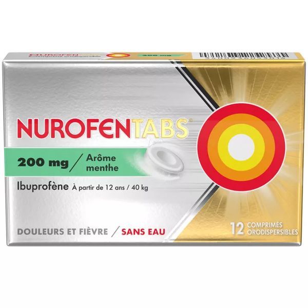 NUROFEN 200 mg comprimé orodispersible B/12