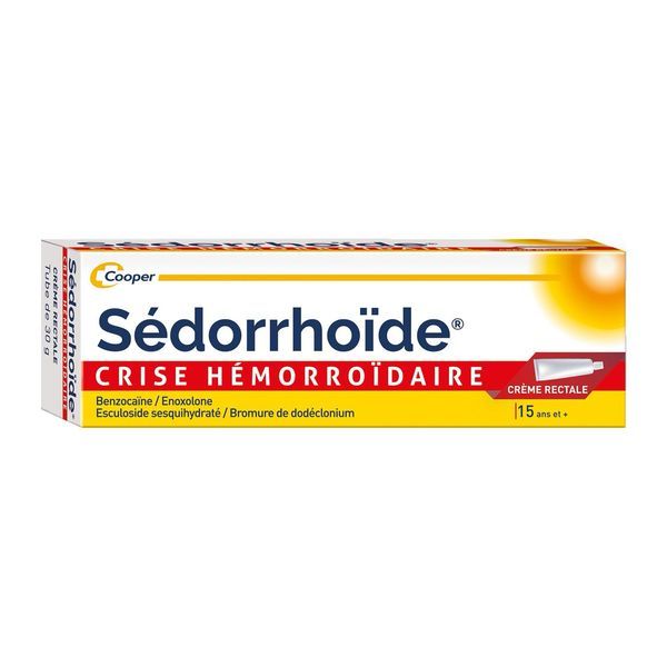 SEDORRHOIDE CRISE HEMORROIDAIRE Crème rectale, boîte 1 tube 30 g