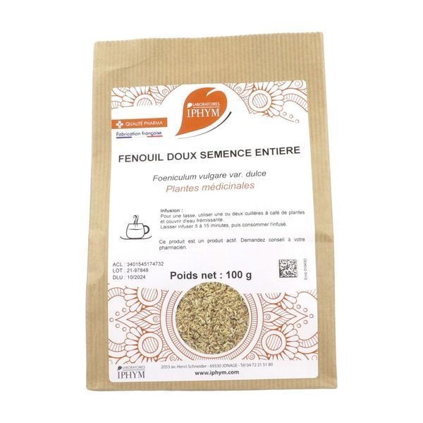 FENOUIL DOUX FRUIT IPHYM Fruit de fenouil doux, vrac, sac 100 g