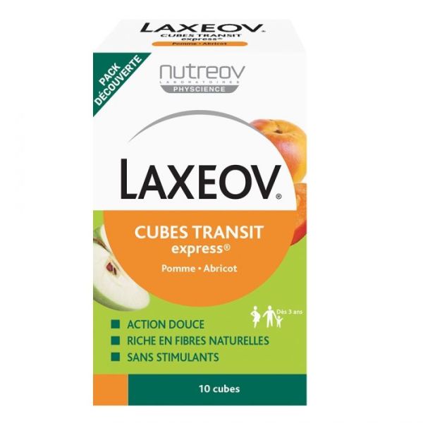 Nutreov Laxeov Transit Cube Pomme Abricot X10