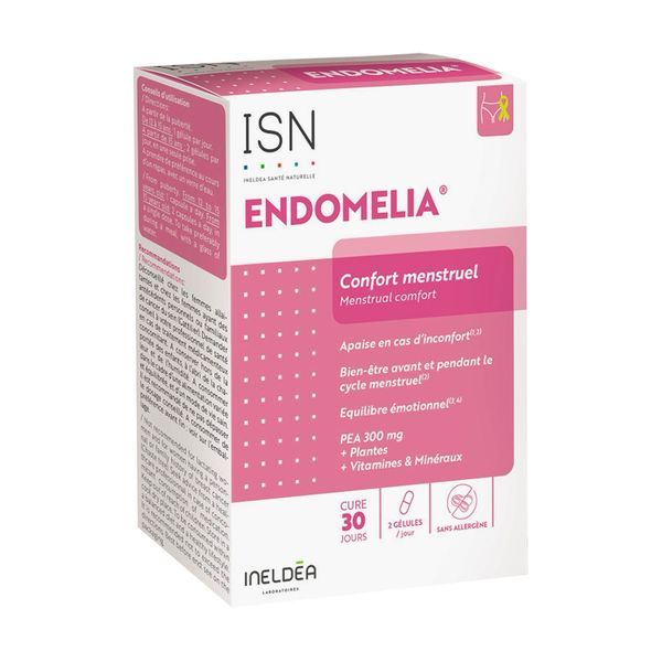Ineldea Endomelia, Confort Menstruel - 60 gélules