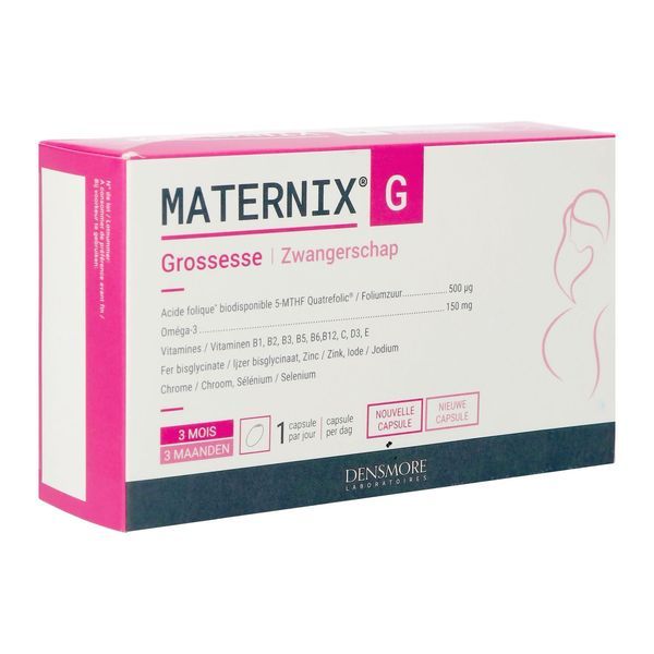 MATERNIX G GROSSESSE Capsule, complément alimentaire à base d'Oméga 3, vitamines et minéraux, bt 90