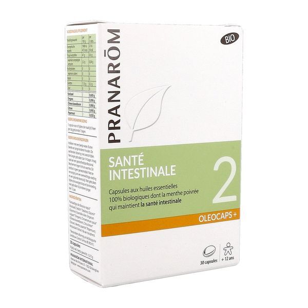 Pranarôm Oléocaps+ 2 Santé Intestinale Bio 30 Capsules