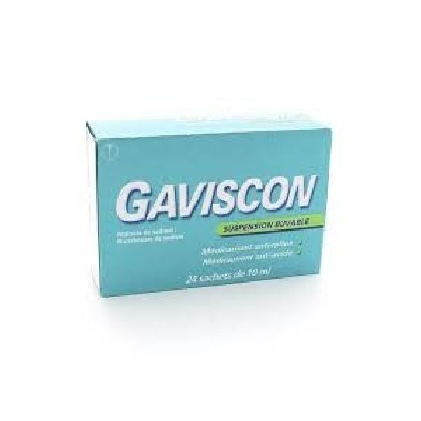 Gaviscon (Alginate De Sodium Bicarbonate De Sodium) Suspension Buvable 10 Ml En Sachet-Dose B/24