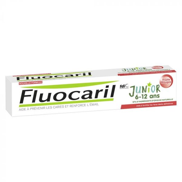 Fluocaril Dentifrice Kids Junior Fruits Rouges Tube 75 Ml 6-12Ans 1