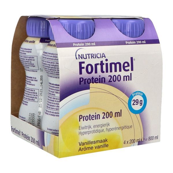 FORTIMEL PROTEIN 2.4 KCAL Denrée alimentaire destinée à des fins médicales spéciales, saveur vanille, 200 ml x 4