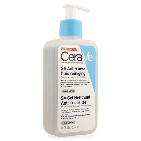 CERAVE Gel Nettoyant SA anti-rugosités Flacon Pompe de 236ml