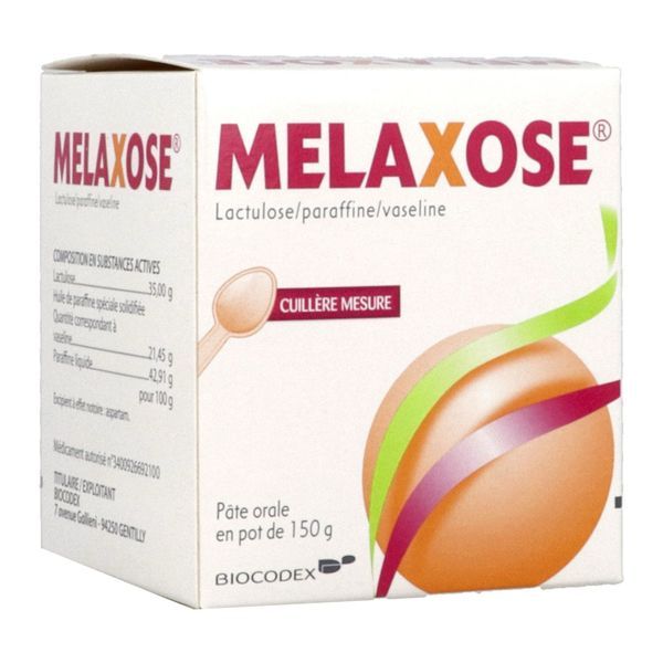 MELAXOSE Pâte orale, pot 150 g avec cuillère-mesure