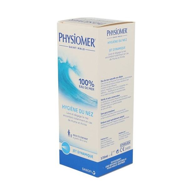 Pharmaservices - Physiomer jet dynamique 100% eau de mer 135 ml