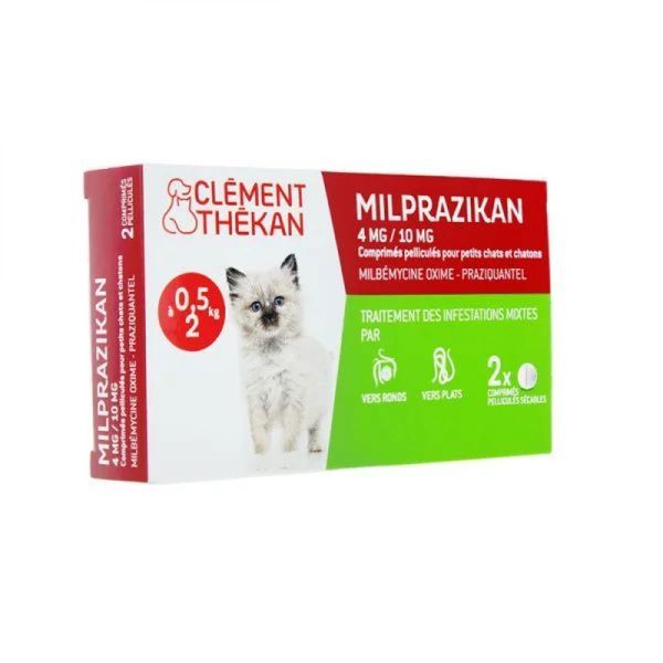 Milprazikan 4Mg/10Mg Comprimes Pellicules Pour Petits Chats Et Chatons Plaq Th-Form 2