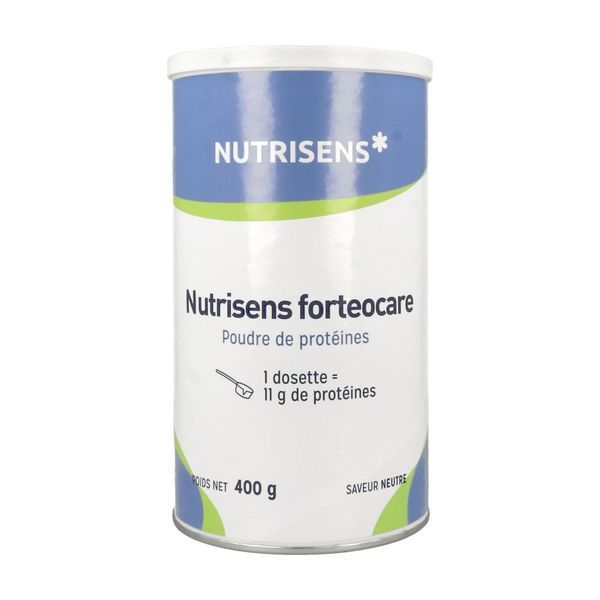 NUTRISENS FORTEOCARE POUDRE DE PROTEINES Denrée alimentaire destinée à des fins médicales spéciales, saveur neutre, bt 400 g