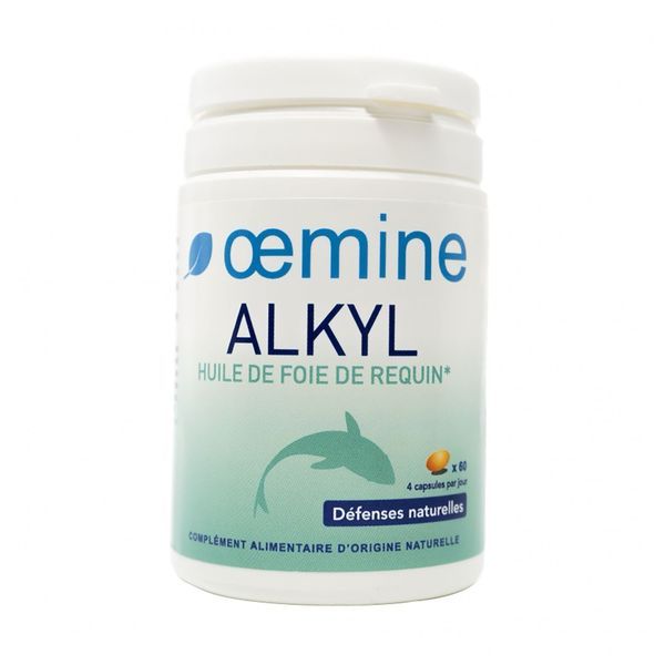 OEMINE ALKYL Capsule marine, complément alimentaire à base d'huile de foie de requin, bt 60