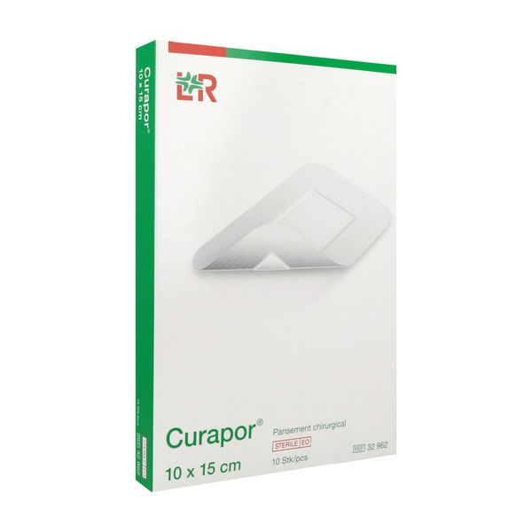 Lohmann&Rauscher Curapor Pansement Adhesif Chirurgical Boite 10*15 Cm 10