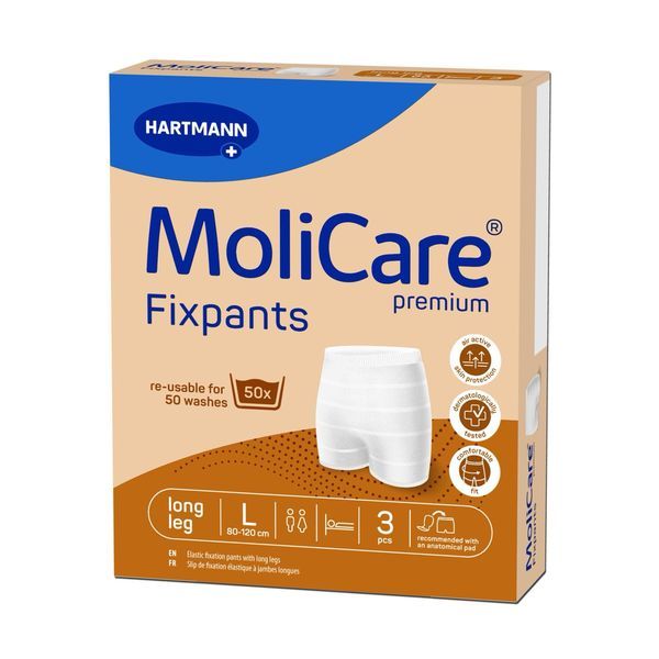 MOLIPANTS SOFT Slip filet fin et extensible pour le maintien de protection absorbante, large (ref. 947807), bt 3