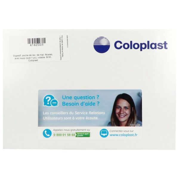 ALTERNA PLUS SYSTEME 1 PIECE VIDABLE Poche Maxi ouverte vidable, avec clamp intégré, système 1 pièce, opaque, à découper, diamètre 12 à 75 mm, bt 30