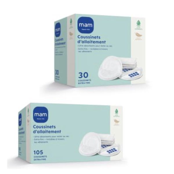 MAM COUSSINET D'ALLAITEMENT Coussinet d'allaitement, ultraabsorbant avec double adhésif de maintien, bt 30