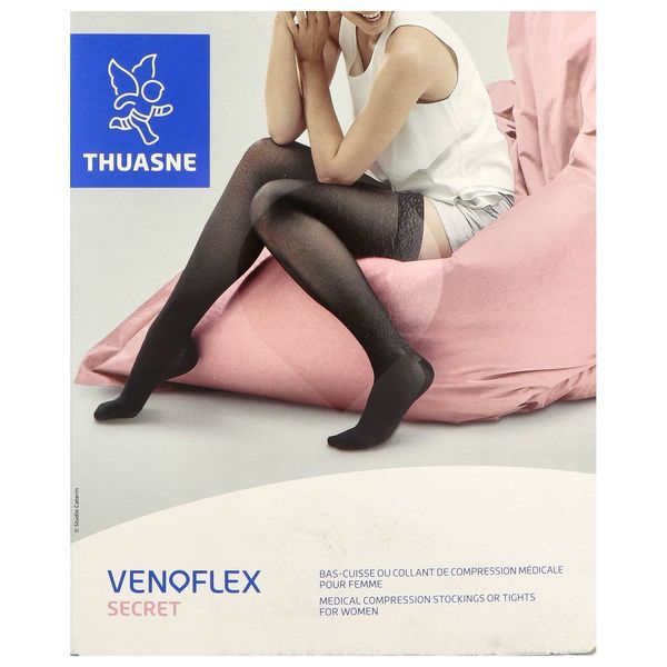 VENOFLEX 2 SECRET Collant médical de compression, maternité classe 2, beige doré, normal taille 3, paire