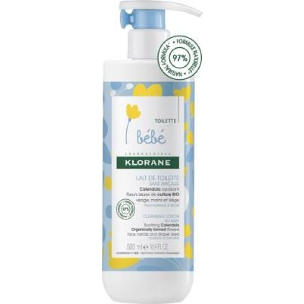 KLORANE BEBE TOILETTE LAIT DE TOILETTE Lait de toilette au calendula bio, fl 750 ml