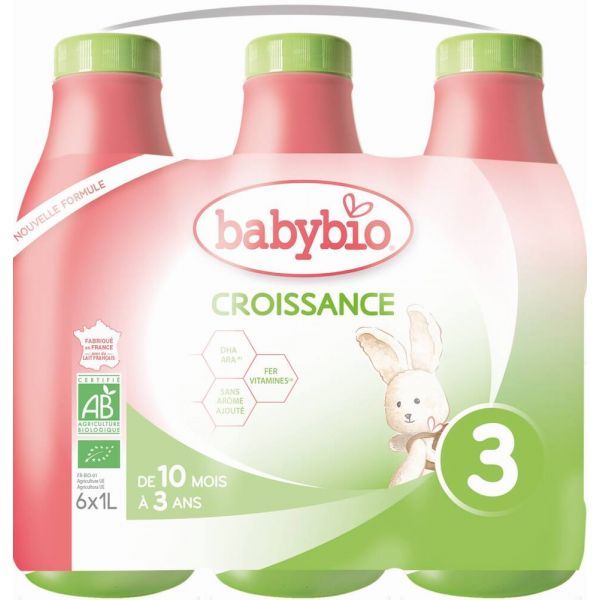 Babybio Lait de croissance croissance dès 10 mois - 1 litre