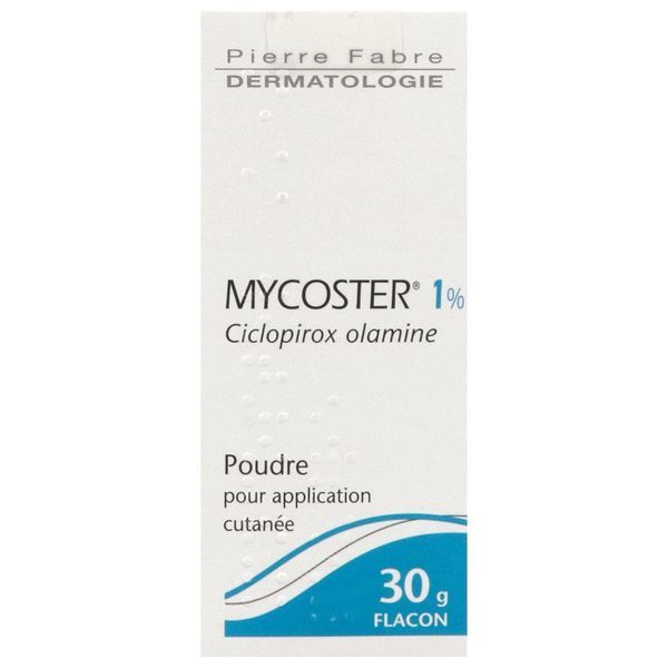 MYCOSTER Poudre pour application cutanée 1 %, flacon poudreur 30 g