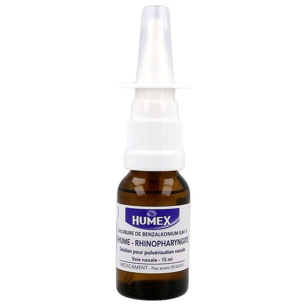 Humex Fournier 0,04 % Pour Cent Solution Pour Pulverisation Nasale 1 Flacon(S) En Verre Brun De 15 Ml Avec Pompe Doseuse Polypropylene