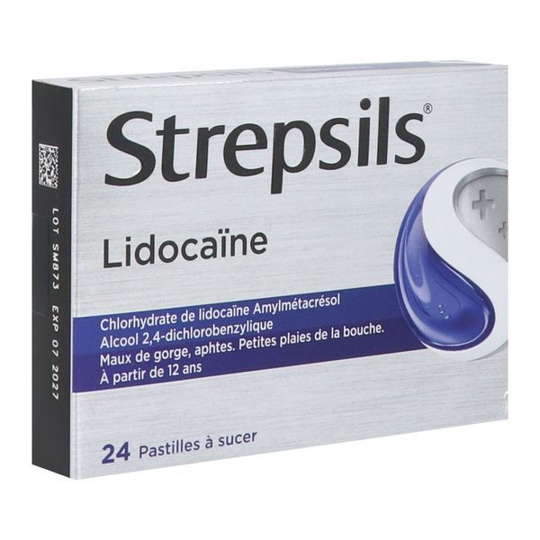 STREPSILS LIDOCAINE PASTILLE B/24
