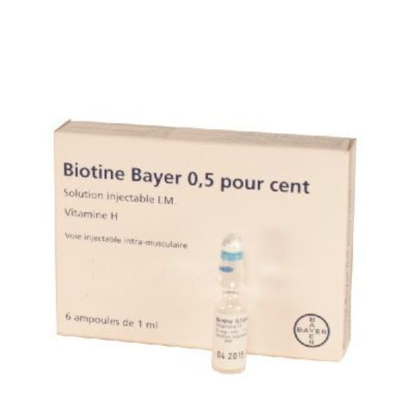 Biotine Bayer 0,5 Pour Cent Solution Injectable I.M. B/6