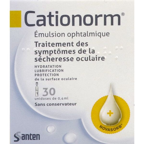 Cationorm emulsion ophtalmique 30 unidoses