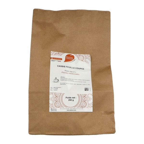 CASSIS PHARMA PLANTES Feuille de cassis, vrac, coupée, sac 250 g