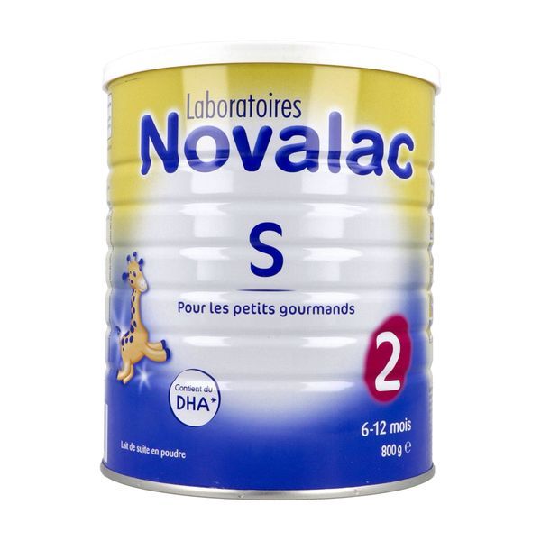NOVALAC S 2 Lait de suite pour nourrisson 2ème âge, satiétant (S), bt 800 g