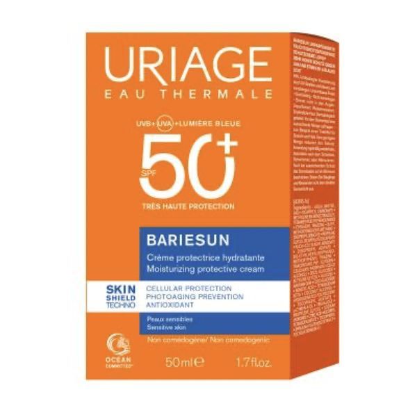 BARIESUN CREME PROTECTRICE HYDRATANTE SPF 50+ Crème solaire protectrice et hydratante, très haute protection, SPF 50+, tube 50 ml