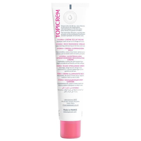 TOPICREM HYDRA+ CREME HYDRATANTE ECLAT RICHE TUBE 40 ML 1