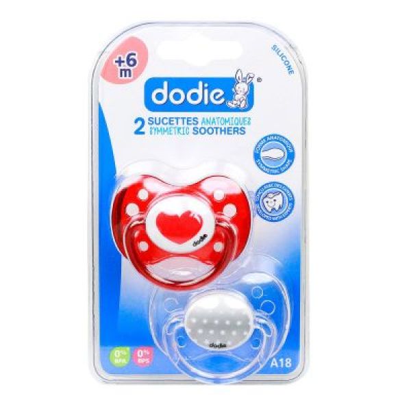 Dodie Sucette Anatmique En Silicone Dessin Fille A18 Boite +6 Mois 2