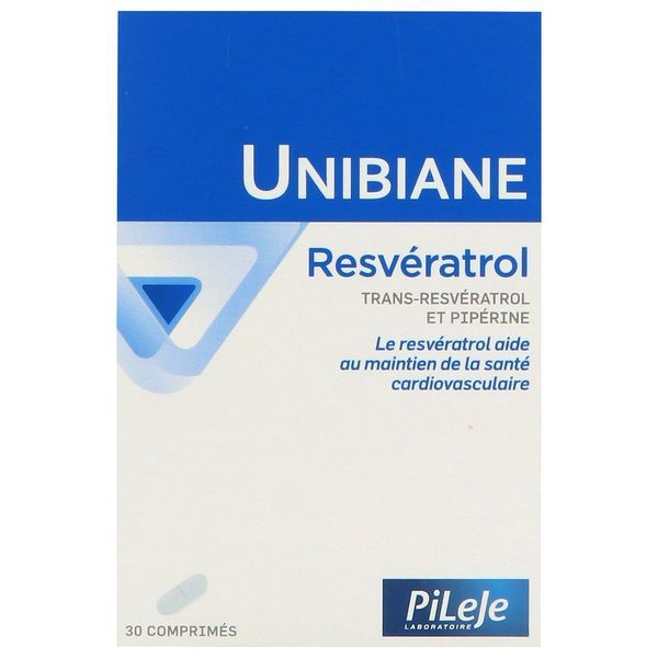 Pilège Unibiane Resvératrol 30 comprimés