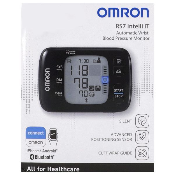 OMRON RS7 INTELLI IT OMRON Autotensiomètre automatique électronique, connecté, poignet, unité