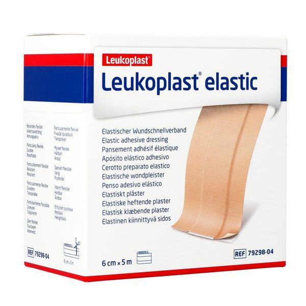 LEUKOPLAST ELASTIC PANSEMENT 5M*6CM 1