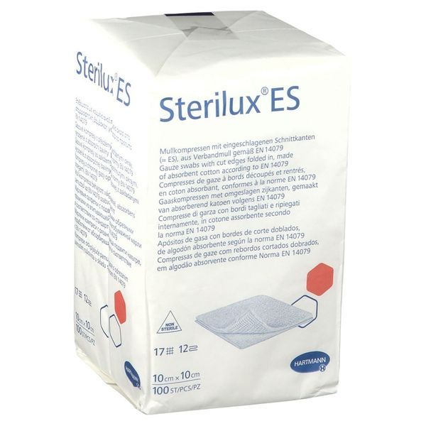 Sterilux Es Cpress Non Sterile 10*10Cm 17 Fils-12 Epaisseurs 100