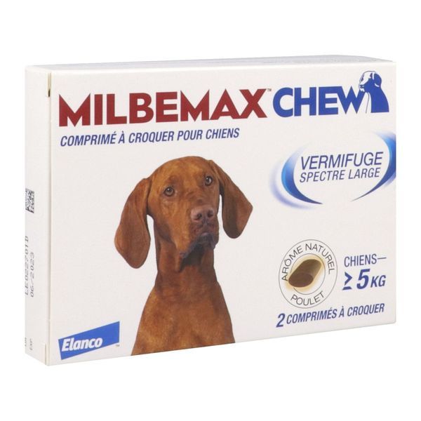 Milbemax Chew Comprimes A Croquer Pour Chiens Plaq Th-Form 2