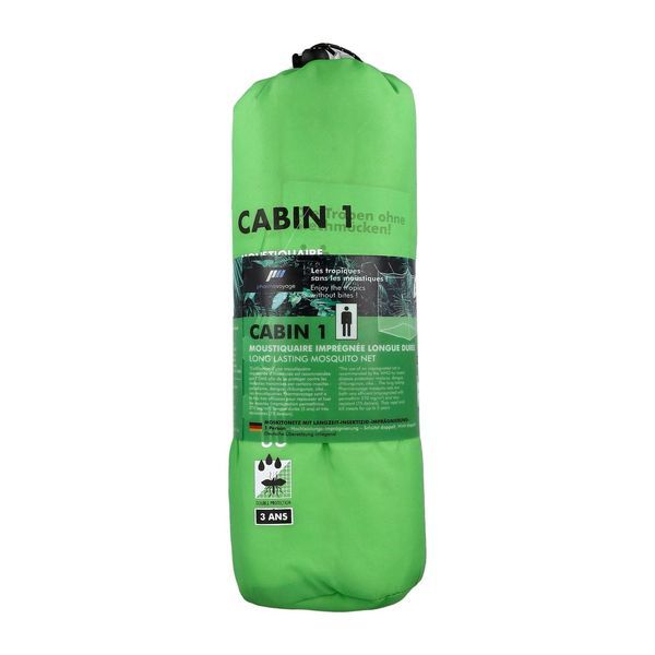 CABIN 1 PHARMAVOYAGE Moustiquaire monoplace rectangulaire à imprégnation longue durée, unité