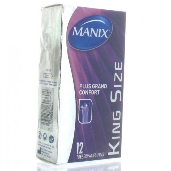 Manix Contact Large King Size Lubrifie Avec Reservoir Preservatif 12